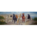 Newest Handmade Horse Oil Painting